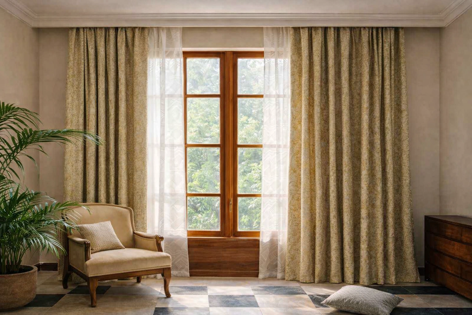 D'Decor Window & Door Curtains - 1